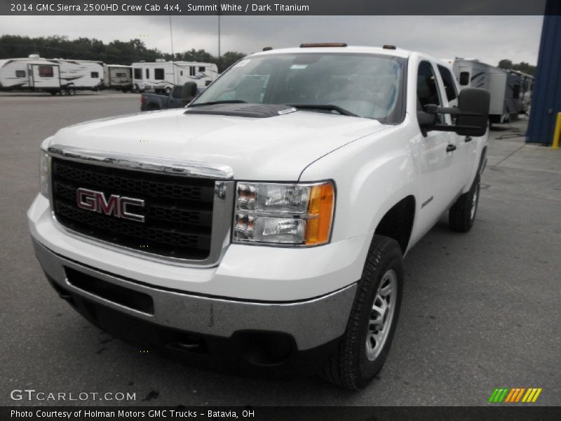 Summit White / Dark Titanium 2014 GMC Sierra 2500HD Crew Cab 4x4