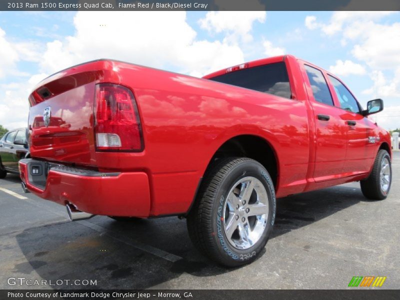 Flame Red / Black/Diesel Gray 2013 Ram 1500 Express Quad Cab