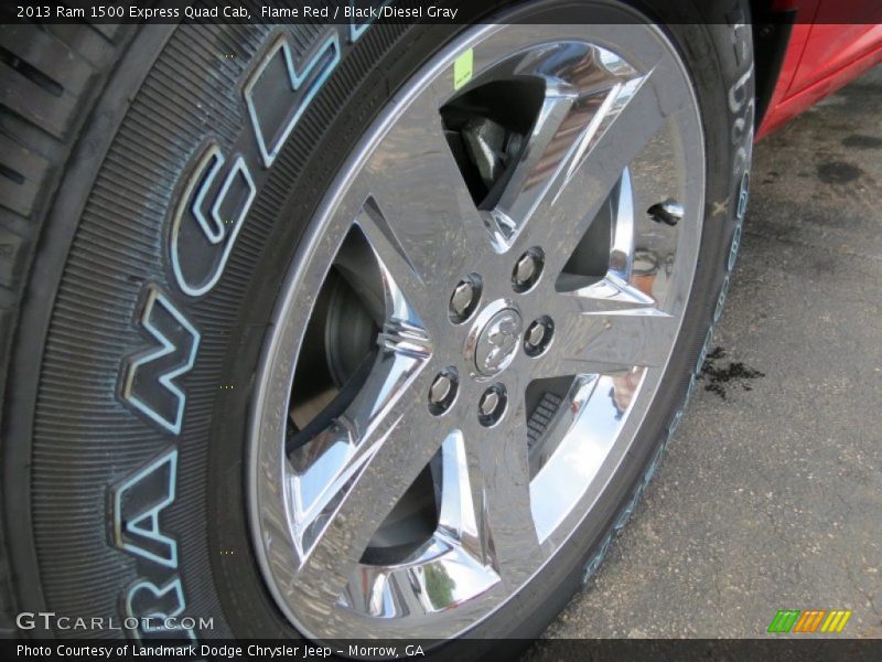 Flame Red / Black/Diesel Gray 2013 Ram 1500 Express Quad Cab