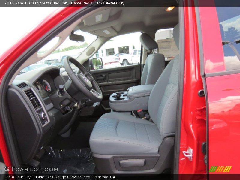 Flame Red / Black/Diesel Gray 2013 Ram 1500 Express Quad Cab