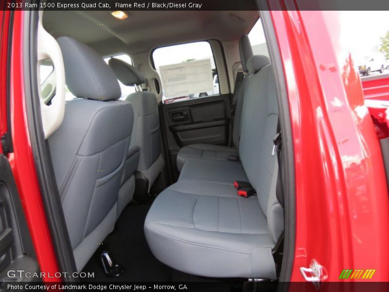 Flame Red / Black/Diesel Gray 2013 Ram 1500 Express Quad Cab