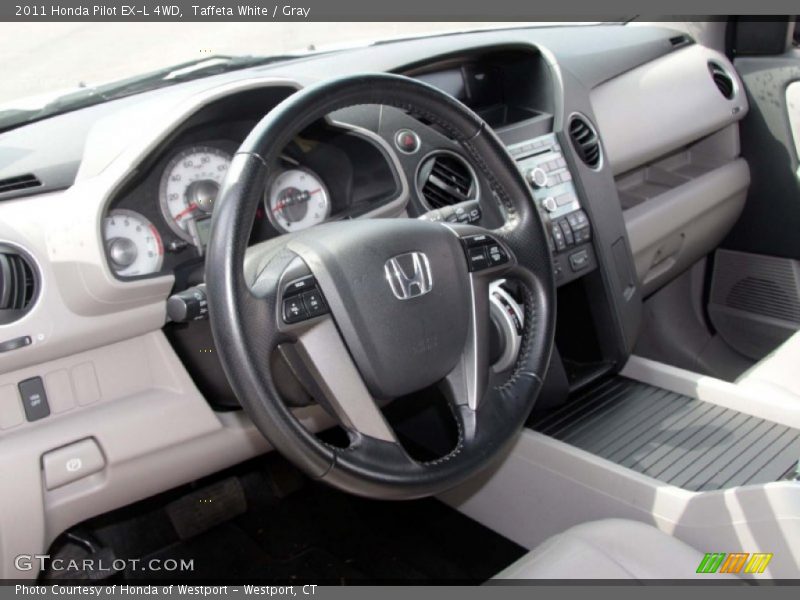 Taffeta White / Gray 2011 Honda Pilot EX-L 4WD