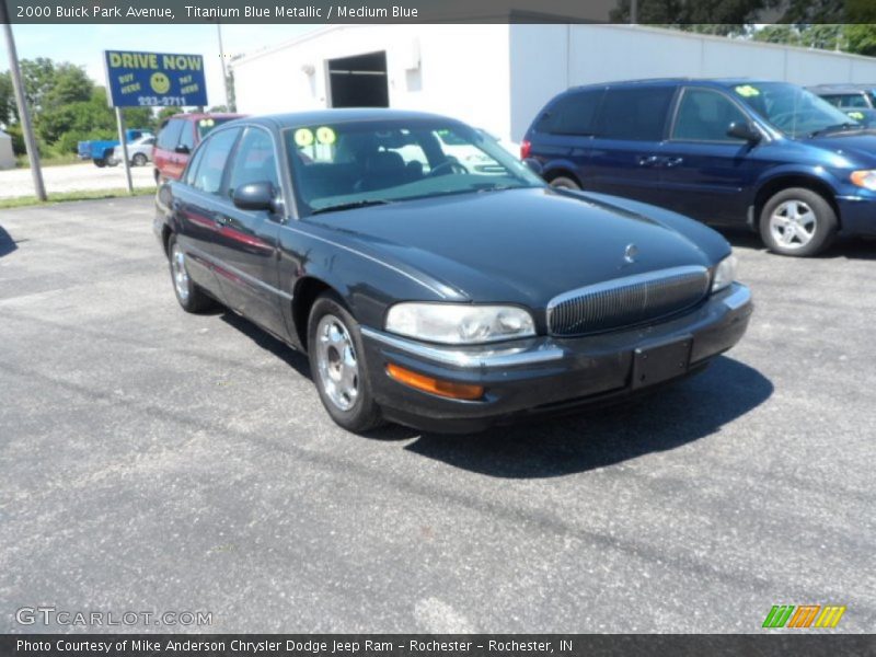 Titanium Blue Metallic / Medium Blue 2000 Buick Park Avenue