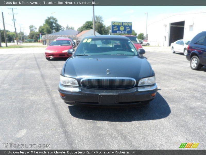 Titanium Blue Metallic / Medium Blue 2000 Buick Park Avenue