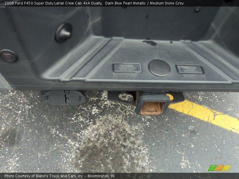 Dark Blue Pearl Metallic / Medium Stone Grey 2008 Ford F450 Super Duty Lariat Crew Cab 4x4 Dually