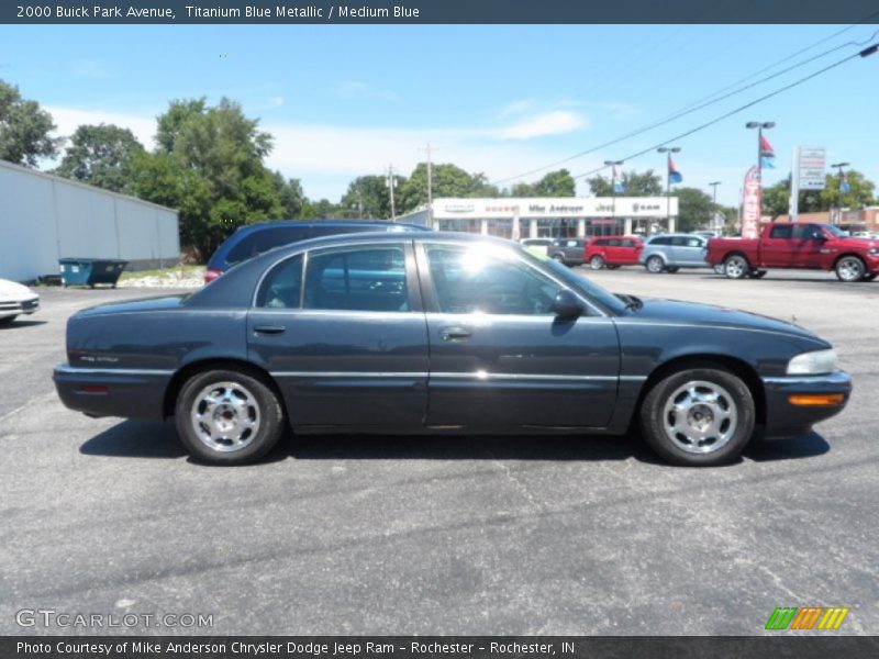 Titanium Blue Metallic / Medium Blue 2000 Buick Park Avenue