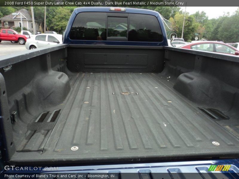 Dark Blue Pearl Metallic / Medium Stone Grey 2008 Ford F450 Super Duty Lariat Crew Cab 4x4 Dually