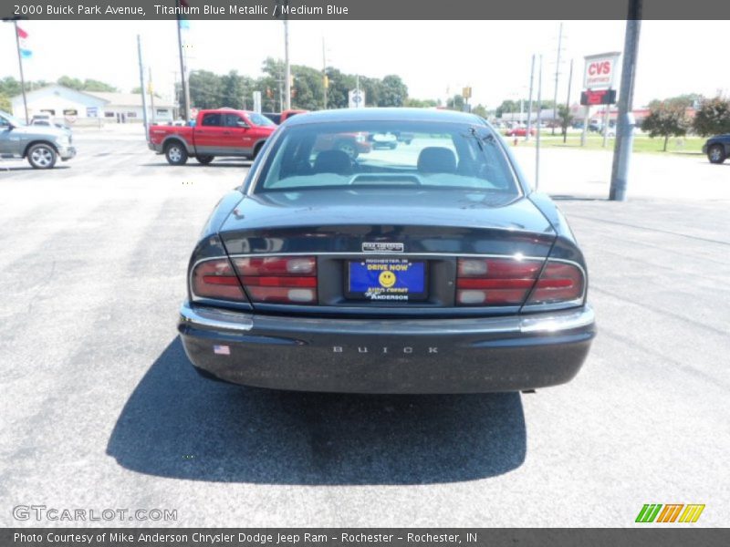 Titanium Blue Metallic / Medium Blue 2000 Buick Park Avenue