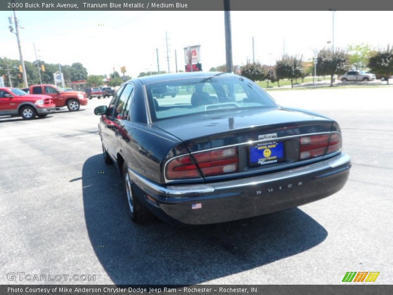 Titanium Blue Metallic / Medium Blue 2000 Buick Park Avenue