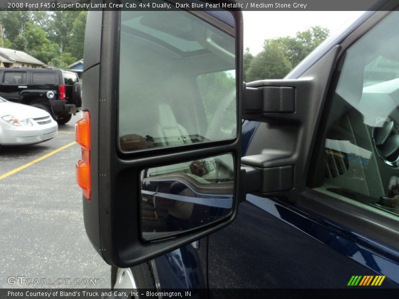 Dark Blue Pearl Metallic / Medium Stone Grey 2008 Ford F450 Super Duty Lariat Crew Cab 4x4 Dually