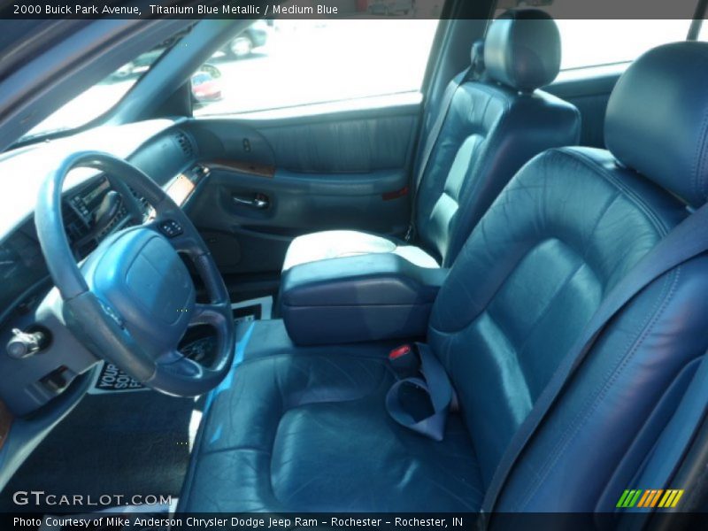 Titanium Blue Metallic / Medium Blue 2000 Buick Park Avenue