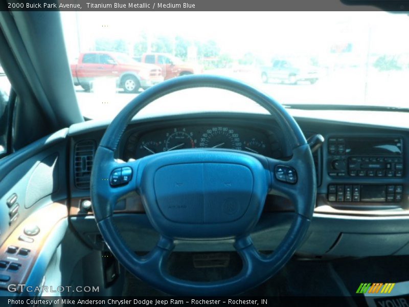 Titanium Blue Metallic / Medium Blue 2000 Buick Park Avenue
