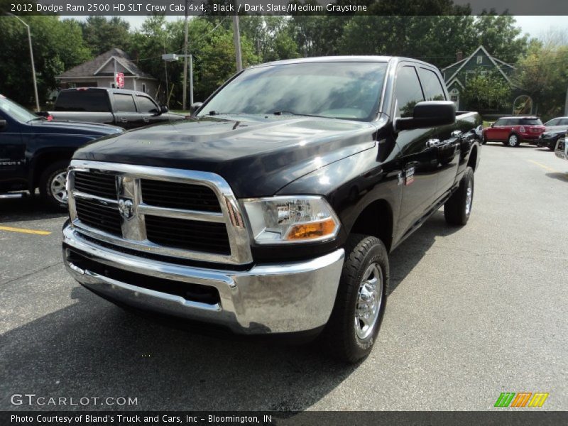 Black / Dark Slate/Medium Graystone 2012 Dodge Ram 2500 HD SLT Crew Cab 4x4