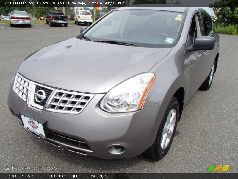 Gotham Gray / Gray 2010 Nissan Rogue S AWD 360 Value Package