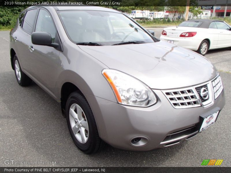 Gotham Gray / Gray 2010 Nissan Rogue S AWD 360 Value Package