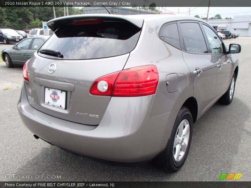 Gotham Gray / Gray 2010 Nissan Rogue S AWD 360 Value Package