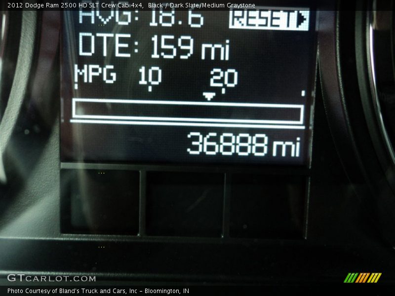 Black / Dark Slate/Medium Graystone 2012 Dodge Ram 2500 HD SLT Crew Cab 4x4