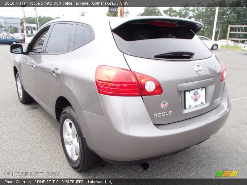 Gotham Gray / Gray 2010 Nissan Rogue S AWD 360 Value Package