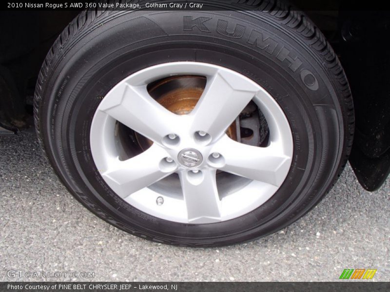 Gotham Gray / Gray 2010 Nissan Rogue S AWD 360 Value Package
