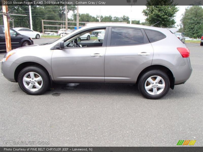 Gotham Gray / Gray 2010 Nissan Rogue S AWD 360 Value Package