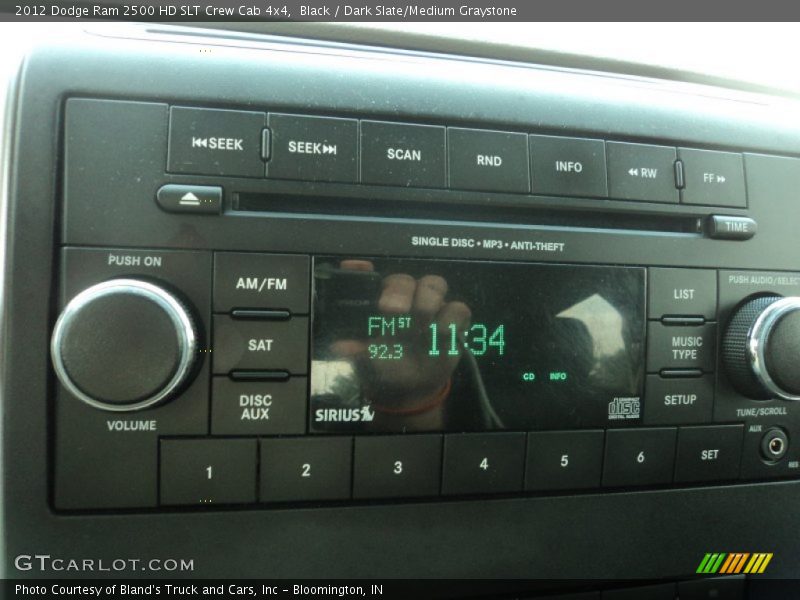 Black / Dark Slate/Medium Graystone 2012 Dodge Ram 2500 HD SLT Crew Cab 4x4