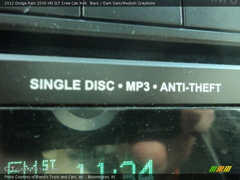 Black / Dark Slate/Medium Graystone 2012 Dodge Ram 2500 HD SLT Crew Cab 4x4