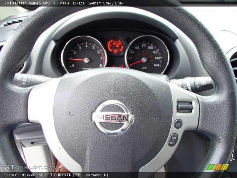 Gotham Gray / Gray 2010 Nissan Rogue S AWD 360 Value Package