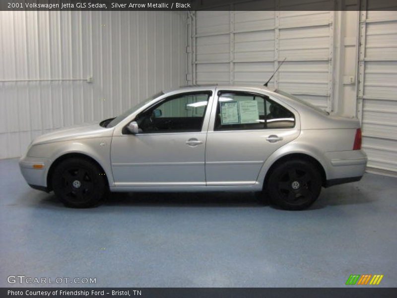 Silver Arrow Metallic / Black 2001 Volkswagen Jetta GLS Sedan