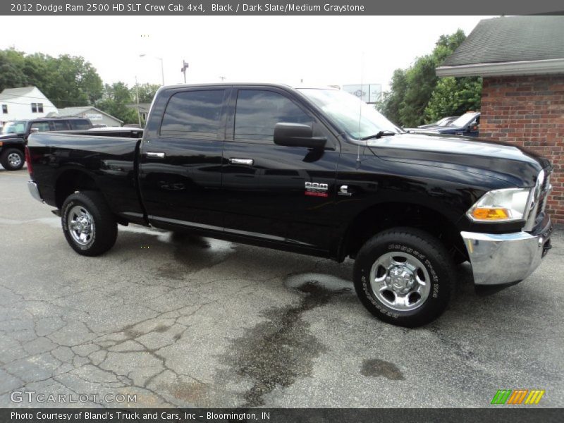 Black / Dark Slate/Medium Graystone 2012 Dodge Ram 2500 HD SLT Crew Cab 4x4