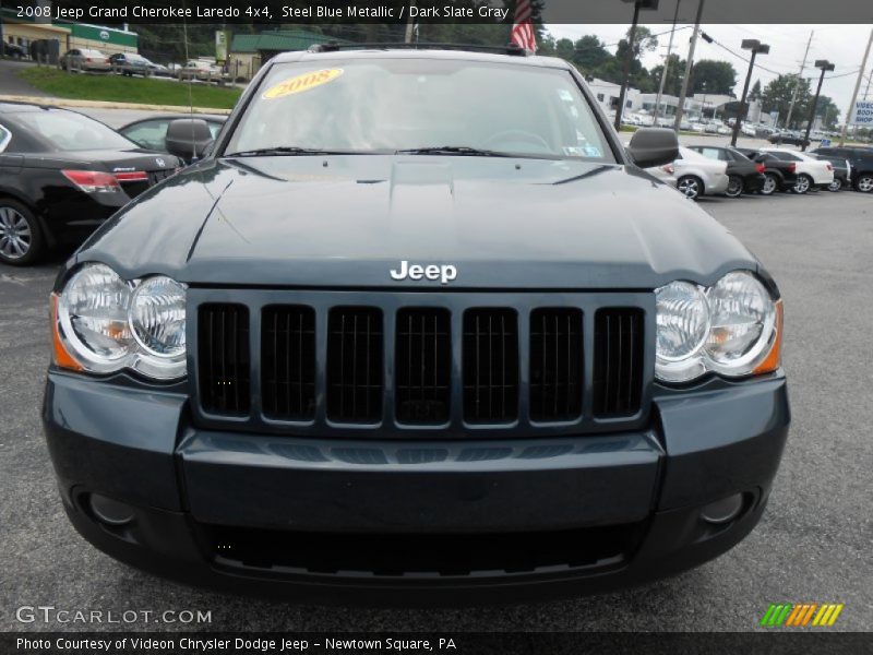 Steel Blue Metallic / Dark Slate Gray 2008 Jeep Grand Cherokee Laredo 4x4