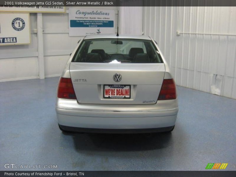 Silver Arrow Metallic / Black 2001 Volkswagen Jetta GLS Sedan