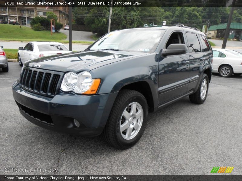 Steel Blue Metallic / Dark Slate Gray 2008 Jeep Grand Cherokee Laredo 4x4