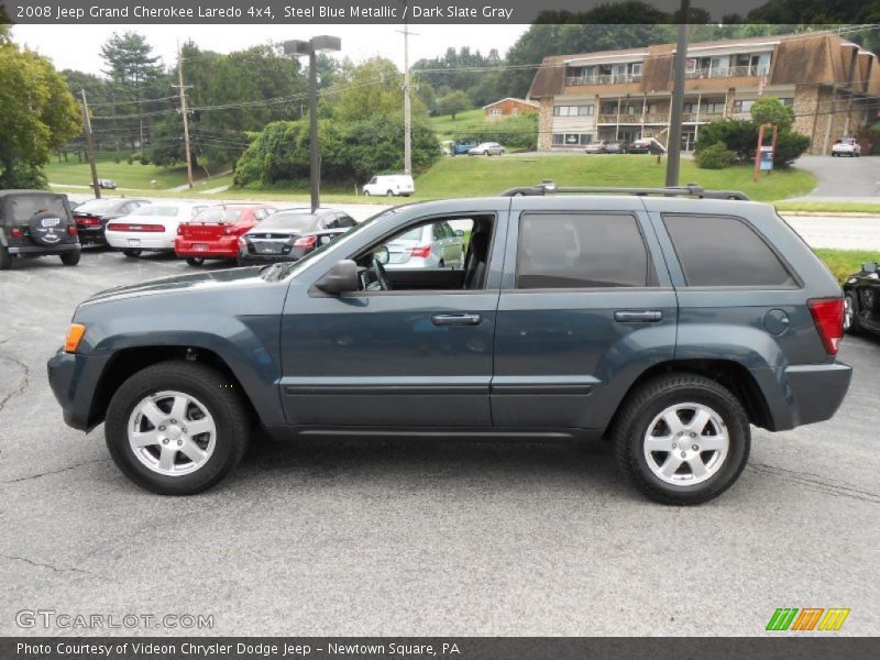 Steel Blue Metallic / Dark Slate Gray 2008 Jeep Grand Cherokee Laredo 4x4