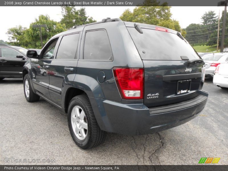 Steel Blue Metallic / Dark Slate Gray 2008 Jeep Grand Cherokee Laredo 4x4