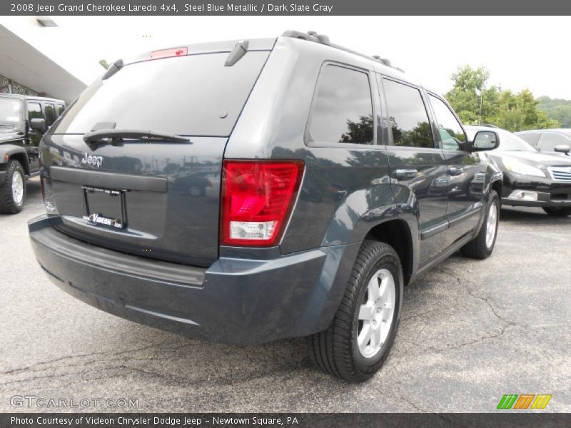 Steel Blue Metallic / Dark Slate Gray 2008 Jeep Grand Cherokee Laredo 4x4