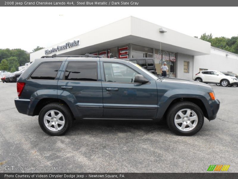 Steel Blue Metallic / Dark Slate Gray 2008 Jeep Grand Cherokee Laredo 4x4