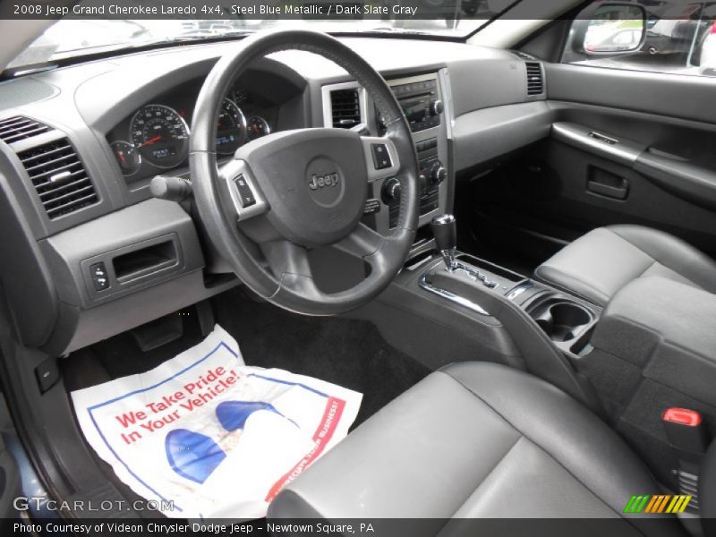 Steel Blue Metallic / Dark Slate Gray 2008 Jeep Grand Cherokee Laredo 4x4