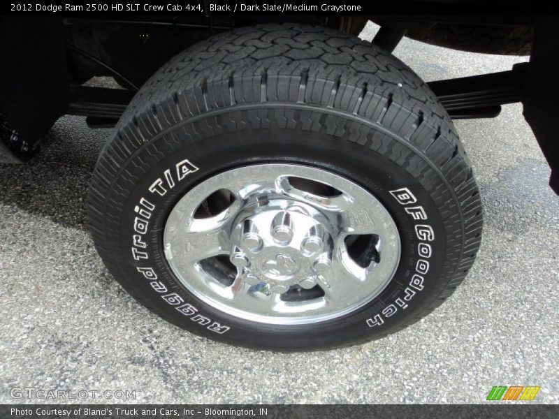Black / Dark Slate/Medium Graystone 2012 Dodge Ram 2500 HD SLT Crew Cab 4x4
