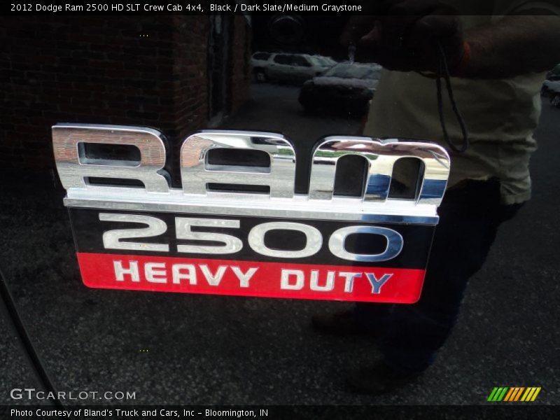 Black / Dark Slate/Medium Graystone 2012 Dodge Ram 2500 HD SLT Crew Cab 4x4