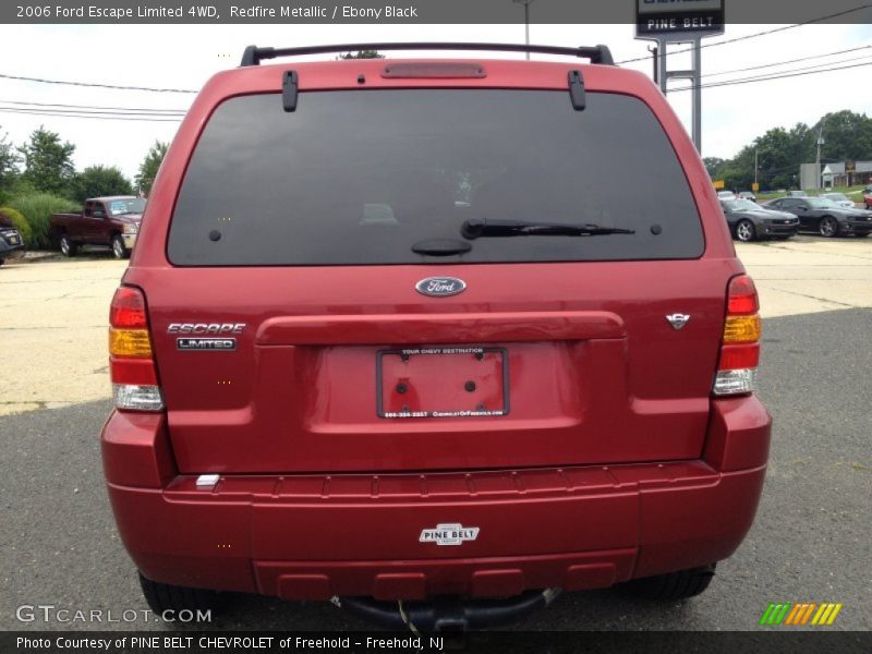 Redfire Metallic / Ebony Black 2006 Ford Escape Limited 4WD