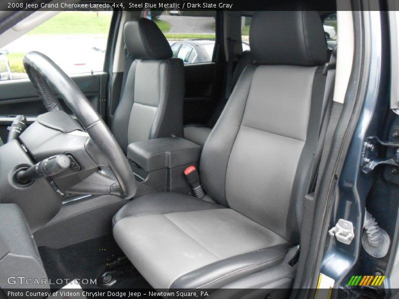 Steel Blue Metallic / Dark Slate Gray 2008 Jeep Grand Cherokee Laredo 4x4