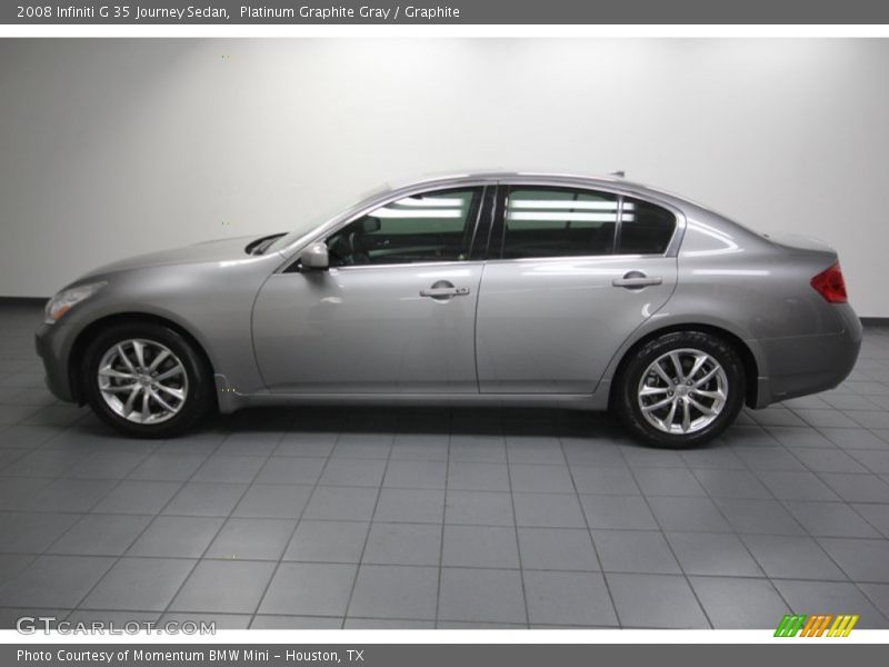 Platinum Graphite Gray / Graphite 2008 Infiniti G 35 Journey Sedan