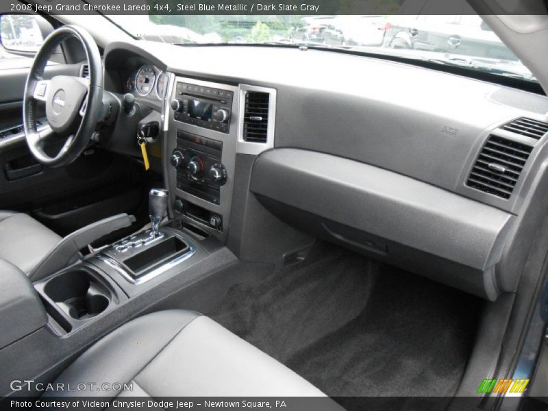 Steel Blue Metallic / Dark Slate Gray 2008 Jeep Grand Cherokee Laredo 4x4