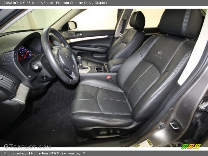 Platinum Graphite Gray / Graphite 2008 Infiniti G 35 Journey Sedan