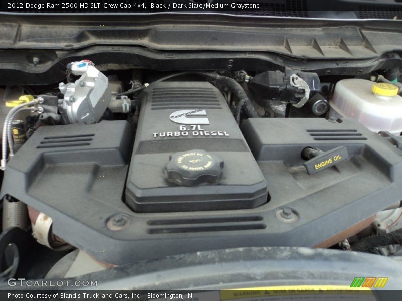 Black / Dark Slate/Medium Graystone 2012 Dodge Ram 2500 HD SLT Crew Cab 4x4
