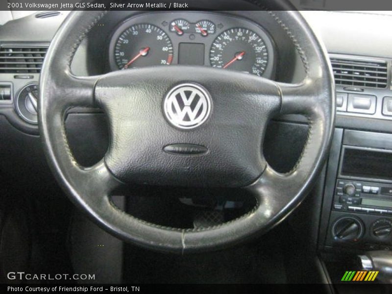 Silver Arrow Metallic / Black 2001 Volkswagen Jetta GLS Sedan