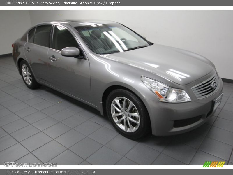 Platinum Graphite Gray / Graphite 2008 Infiniti G 35 Journey Sedan