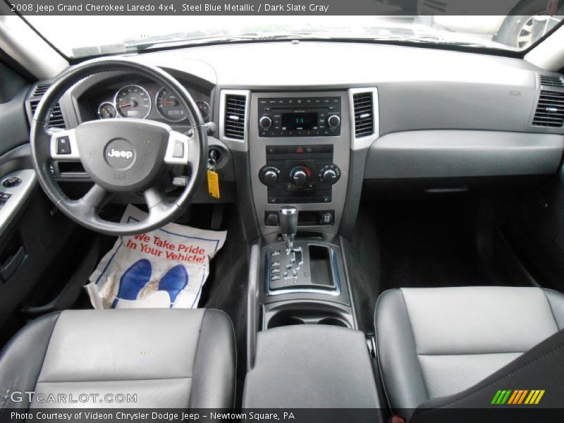 Steel Blue Metallic / Dark Slate Gray 2008 Jeep Grand Cherokee Laredo 4x4
