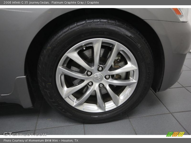 Platinum Graphite Gray / Graphite 2008 Infiniti G 35 Journey Sedan