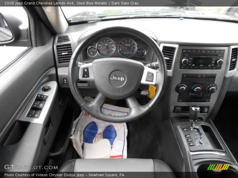 Steel Blue Metallic / Dark Slate Gray 2008 Jeep Grand Cherokee Laredo 4x4